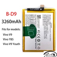 3260mAh Replacement battery B-D9 Battery For VIVO V9 V9 YOUTH Y85 Z1 battery replacement