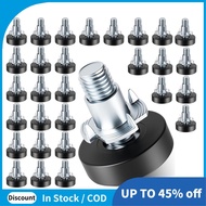 30-Piece Furniture Feet Pads Black Plastic Furniture Legs Adjustable Leveling Feet Table Feet Furnit