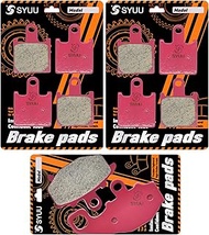 SYUU Motorcycle Replacemen Front Rear Ceramic Brake Pads Brakes for Kawasaki Ninja ZX6R ZX 600 ZX600