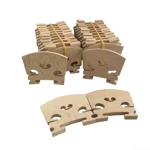 20 peças pontes de violino 4/4/3/2/1 ponte de violino madeira de bordo fino ponte de corda de violin