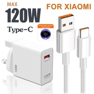 120W Super Fast Charging Power Adapter QC3.0 Quick Charger Fast Charge for Xiaomi 11 12 13 14 Redmi 