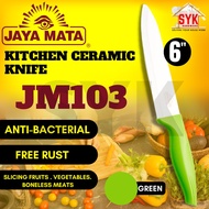 SYK JAYA MATA JM103 6"Inch 150mm Kitchen Ceramic Knife Slicing Knife For Fruit Vegetable Pisau Seram
