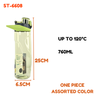 SHOTAY BPA-FREE Water Bottle Premium Plastic Water Bottle Heat Resistant Up to 120°C