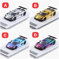 HKM 1:64合金模型！柯尼塞格Koenigsegg Agera，One:1高配版本 電鍍色