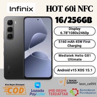 INFINIX HOT 60i NFC 16+256 GB gaming prosesor Helio G81 (pengganti 50i ) GARANSI RESMI 1 TAHUN