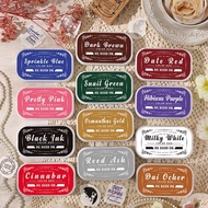 Large vintage ink pad, 12 colors ink pad, diy journal ink pad, oil‑based quick‑dry ink pad, scrapboo