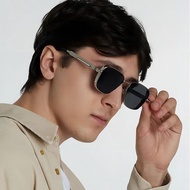 Steampunk Square Frame Sunglasses Retro Metal UV Protection for Men and Women