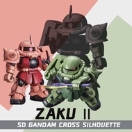 SDCS Zaku II  SD Gandam Cross Silhouette