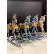 ROCKING HORSE DISPLAY DECORATION UNIQUE ROCKING HORSE DECORATION