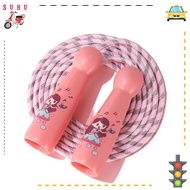 SUHU Jump Rope, Plastic Handle Training Skipping Ropes, Portable Exercise Sport Equipment Cotton Rope Adjustable Jump Rope Outdoor