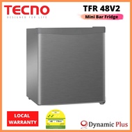 Tecno TFR 48V2 Mini Bar Fridge with Stainless Steel Look - 49L