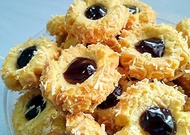 PROMO !!! Kue Kering Strawberry Thumbprint 250 gram / kue thumbprint / kue nastar thumbprint / kue t