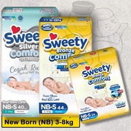 Sweety Bronze NB - S 44 / 24 Tipe Perekat / Sweety Popok Perekat / Sweety Silver NBS 40