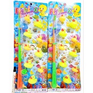 (CONTENTS 9 DUCKS) 9 PC PRESS DUCK FISHING TOY