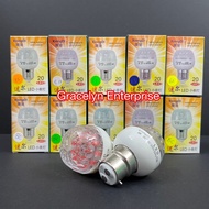 Xiong Di 1W LED Energy Saving Colour Bulb B22 / E27