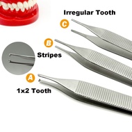 Dental Tissue Tweezer Dental Forcep Extraction Hemostat 1*2 Tweezer Home Organization Forceps Dressi