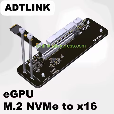 ADTLINK R3G K3G eGPU Adapter M.2 NVMe edge to PCIe x16 Connector PCIe3.0 4.0 x4 Extender eGPU For NU