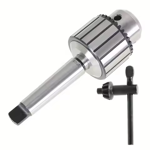 3/4 Drill Chuck, JT33-MT3 Super Heavy Duty Drill Press Chuck with Chuck Key, MT3 connecting rods wit