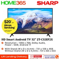 Sharp HD Android Smart TV 32" 2T-C32EF2X