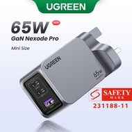 New in Sale Ugreen GaN 65W Nexode Pro 3-Ports USB-A USB-C Fast Charger for iPhone 15 Pro Max/14/13/1