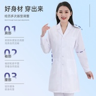 Lab White Coat Men Women Same Style Overalls Doctor Long-Sleeved White Coat Lab Student Factory Poly