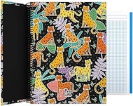 A4 Pad Squared 5 mm Hard Cover 100hj 90g Leopard Free Life