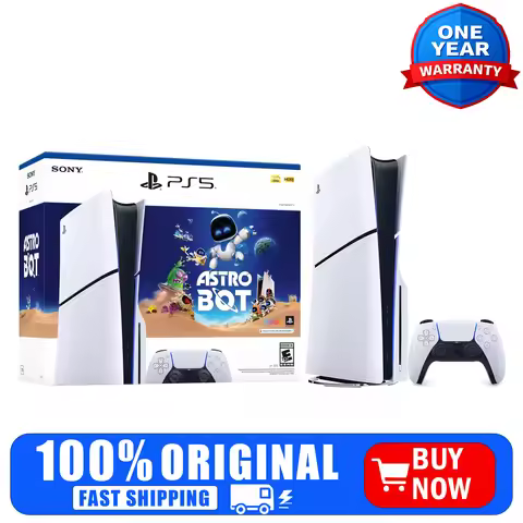 Sony PlayStation 5 Slim Console Disc Edition – ASTRO BOT Game Bundle–Includes DualSense Wireless Con