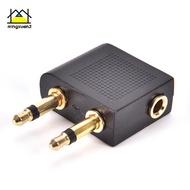 mingxuan2 Airplane Airline Travel Headphones Ja Audio 3.5mm Adapter Converter vn
