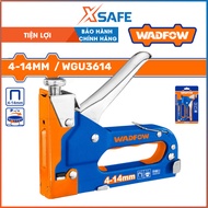 WADFOW WGU3614 stapler with adjustable force, used for 0.7mm straight nails, 4–14mm long, 11.3mm wid