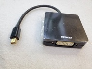3 in 1 HUB (Mini DisplayPort Male To HDMI Female / DVI Female / VGA Display Port Female) Adapter