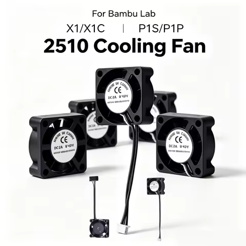 2510 Fan For Bambu Lab X1/P1 Hotend Cooling Fan With Cable Rapid cooling Fan High Speed Cooler Parts