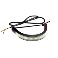 ไฟ LED ดัดได้3014 SMD ไฟเลี้ยวพวงมาลัยท้ายมอเตอร์ไซด์ไฟสัญญาณอเนกประสงค์สีขาวเหลือง12V