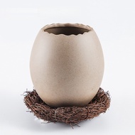 Ceramic Egg Shaped Dessert Bowl Kitchen Restaurant Steaming Egg Bowl Creative Ostrich Shaped Western