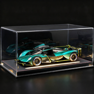 รถโมเดล Aston Martin Valkyrie อัตราส่วน 124 ของเล่นรถเหล็กหล่อสำหรับเด็กผู้ชาย ของสะสม รถจำลอง Aston