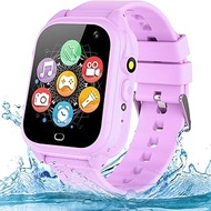 Kids Waterproof Smart Watch Boys Girls Age 3-12 with 26 Game 1.44'' HD Touch Screen Music Player Cam