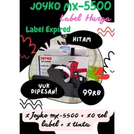 MESIN BLACK PACKAGE Joyko MX5500 Price Label Machine 1 Row Plus 10 Rolls of Labels | Expired Label P