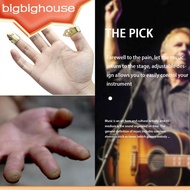 4pcs Guitar Fingertip Protective Pick Fingertip Metal Protector Acoustic Guitar Banjo Plectrum Guita