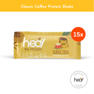 Heal Classic Coffee Protein Shake Powder - 15 Sachets Bundle (HALAL - Suitable For Meal Replacement, Dairy Whey Protein)