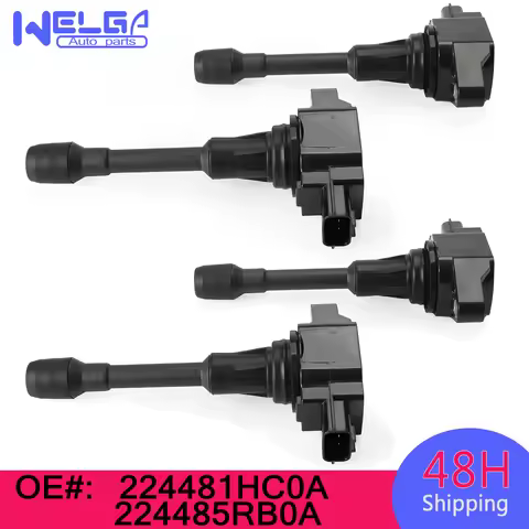 4PCS Car Ignition Coil For Nissan Frontier L4 2.5L Versa Note March Micra L4 1.6L Suzuki Equator L4 