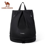 CAMEL CROWN กระเป๋าเป้สะพายหลังสำหรับว่ายน้ำ กระเป๋ากันน้ำ แยกแห้งและเปียกได้ กระเป๋าสำหรับว่ายน้ำกี