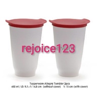 [LIMITED] Tupperware allegra tumbler 450ml (2pcs)