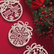 🎄 Christmas Gift 🌠 Alskar® Christmas Tree Ornaments | Personalized Christmas Gift Ornaments - Reindeer, Christmas Bell
