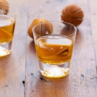 【質感禮物】日本田島硝子 日本製富士山雕花威士忌杯-櫻花