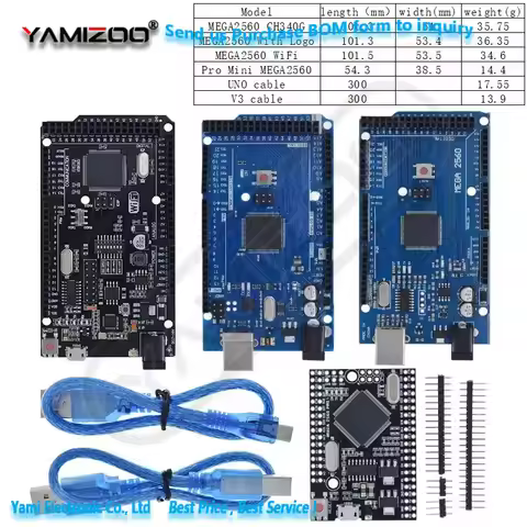 Mega2560 ATMEGA16U2 / Pro Mini MEGA 2560 Mega+WiFi ATmega2560 Chip CH340G For Arduino UN R3 Developm