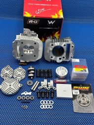 ชุด125ลูก59/4วาล์วฝาRGตัวใหม่19-22ลูกLHKสลัก13มิลปลอกสูบยาวกว่าของเดิม13มิลใส่125คาร์บูและ125iรุ่นไฟ