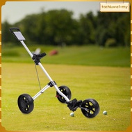 [TachiuwadcMY] Golf Pull Cart Golfing Cart Caddy Cart Golf Accessories Professional Foldable 3 Wheel