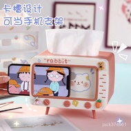 [Preferred Boutique] Korea ins Creative Cute Girl Heart Tv Style Mobile Phone Holder Desktop Paper B