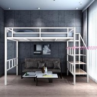 【免運 可貨到付款】上床下空 高架床 床架 現代簡約 鐵藝床 創意雙人床 鋼制床 歐式鐵架子床