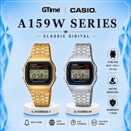 [ORIGINAL + 1YR WARRANTY] CASIO A159WGEA-1D Unisex Digital Vintage Retro Gold Steel Watch A159WGEA-1