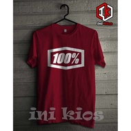 COOL Cool 100 PERCENT T-shirt for men NEW 100 PERCENT RACING DISTROWanita